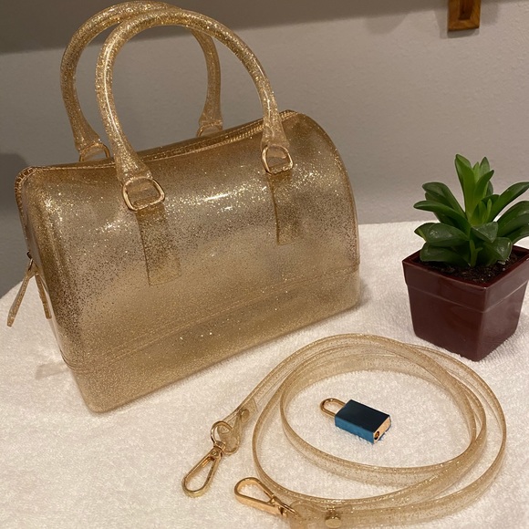 Gold Glitter Candy Bag Purse - Picture 2 of 5